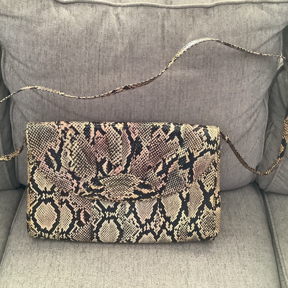 Vintage Pantera snakeskin handbag